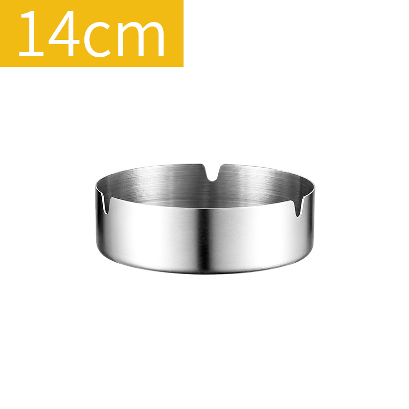 Picture of Cross-border thickened anti-fall metal stainless steel ashtray ins advanced gift ashtray wholesale custom printed logo