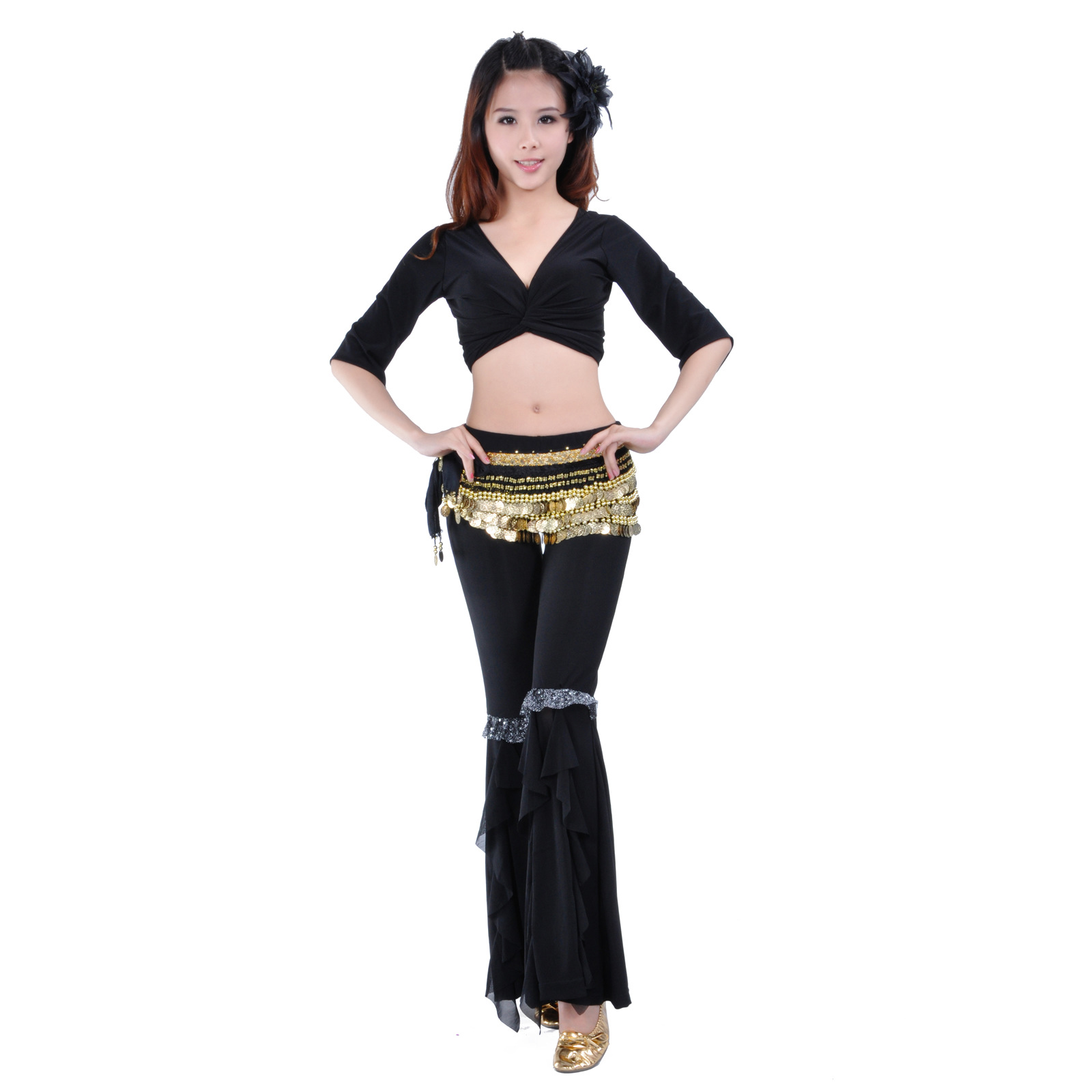 Picture of Dynamic suit, belly dance practice, belly dance sports suit, belly dance practice clothing suit wholesale