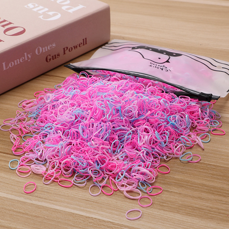 Picture of Children's Hair Rope Disposable Rubber Band Girls' Baby Strongly Pull Constantly Boxed Small Hair Rings Do Not Hit Hair Rope