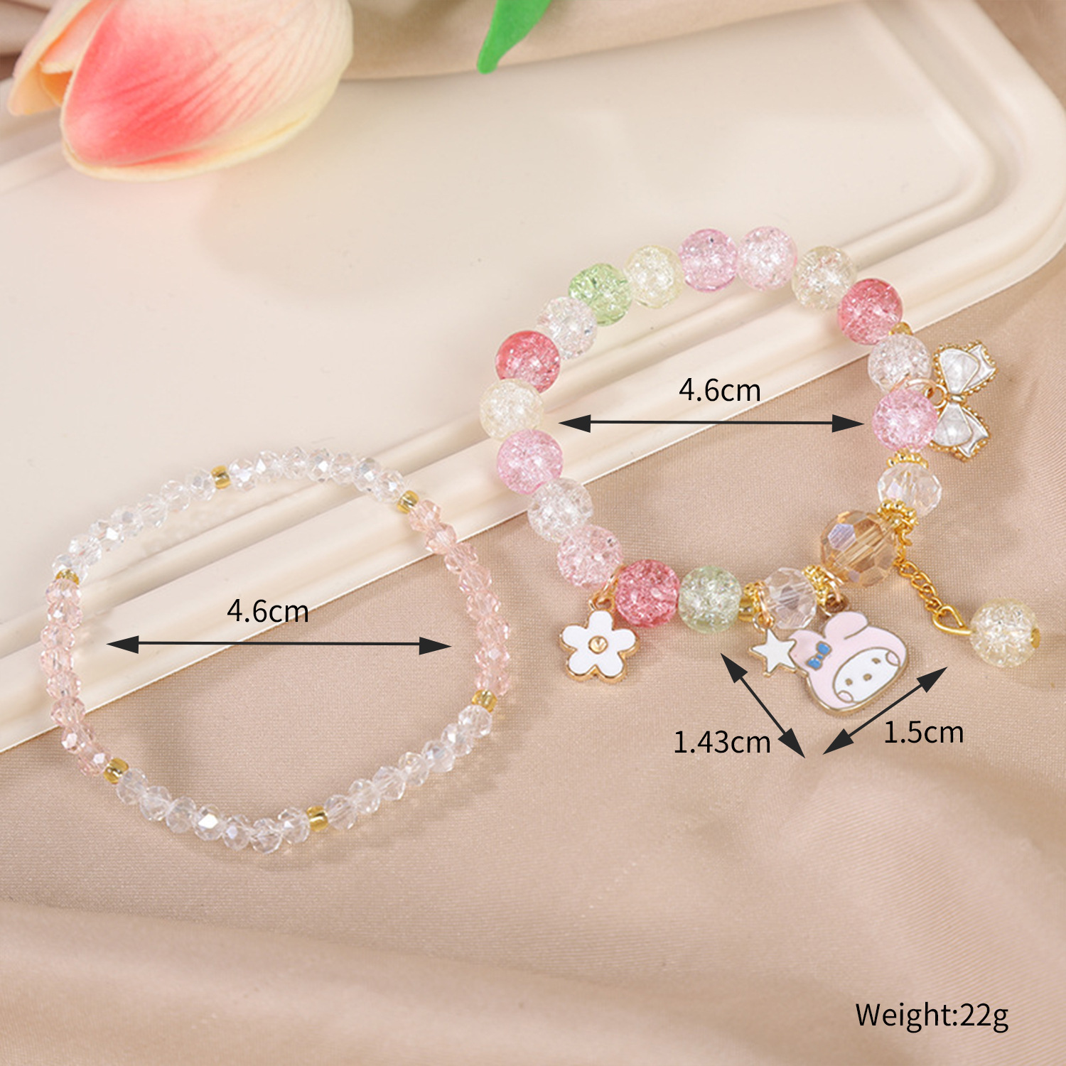 Picture of Children's Bracelet Bracelet Bracelet Beaded Crystal Women's Cute Students Girls' Bracelet Children's Gift