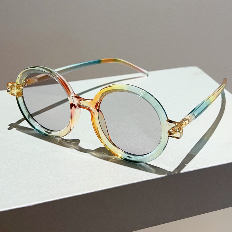 Picture of 2023 new retro literary tremolo with round frame sunglasses Europe and the United States anti-ultraviolet sunglasses cross-border wholesale