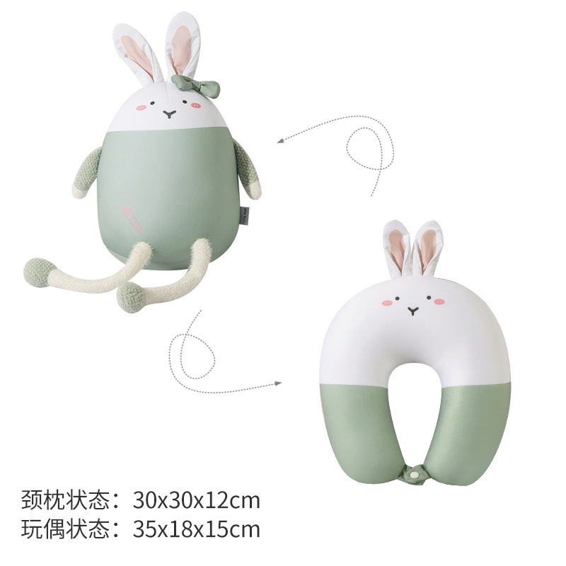 Picture of Penguin U-Shaped Pillow Foam Particle Neck Pillow Cartoon Shape Two-In-One Transformable Pillow Hug Pillow Convertible Neck Pillow