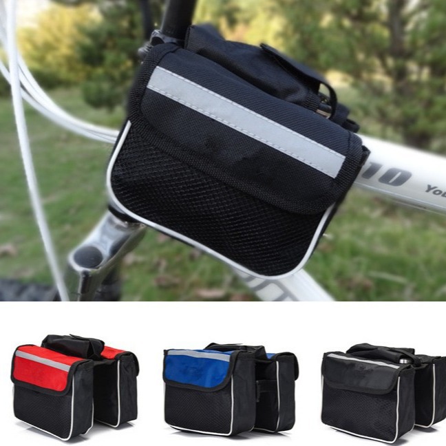 Bicycle Bag, Mountain Bike, Road Bike Front Bag, Front Tube Bag, Sports Equipment Front Bag, Saddle Bag, Bicycle Accessories