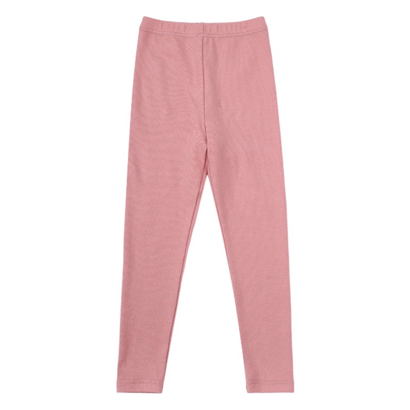 Children's Wear Girls' Soft High-Elastic Slim-Fit Small-Leggings Children's Wool Rack Cotton Slim-Fit Outer Wear Leggings