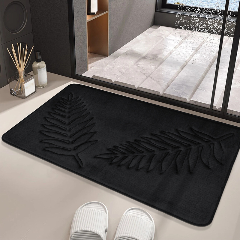 Picture of Cross-border e-commerce memory cotton toilet floor mat bathroom absorbent non-slip mat living room bedroom kitchen home carpet