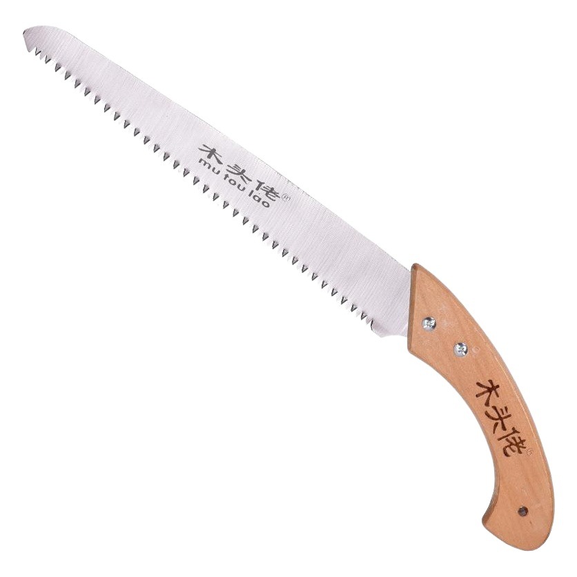 Wooden man wooden handle fruit tree saw labor-saving saw garden saw woodworker saw water pipe saw three-sided tooth manual saw
