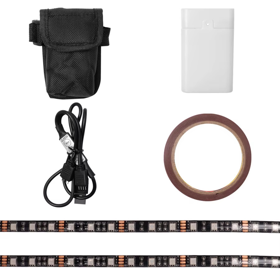 Suitable for M365 electric scooter accessories long strip light strip scooter universal chassis colorful lights night color