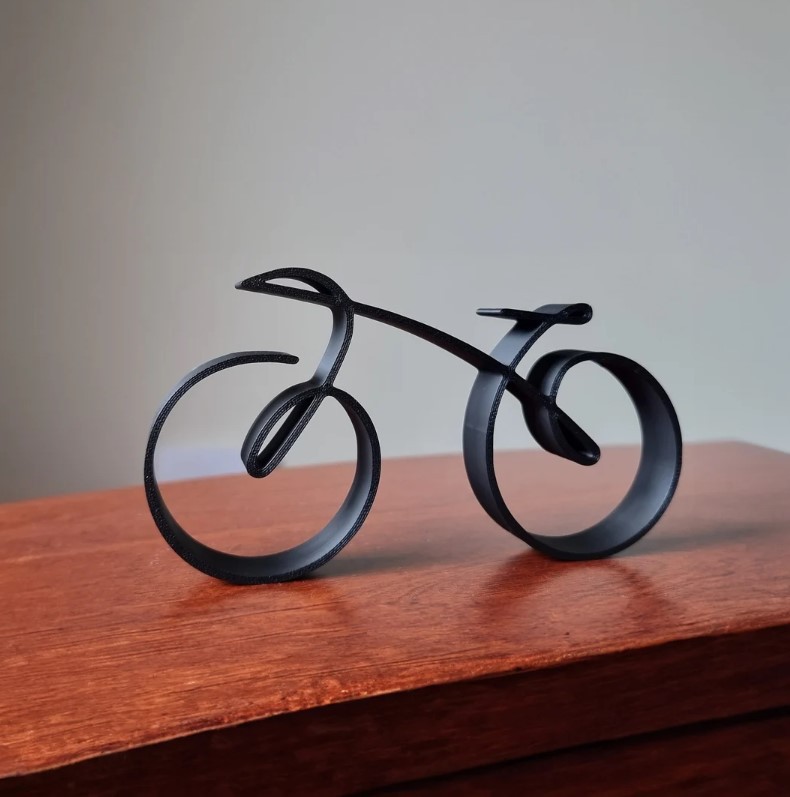 Picture of Simple Bicycle Sculpture wire frame | Bicycle silhouette Minimalistic Bicycle Sculpture