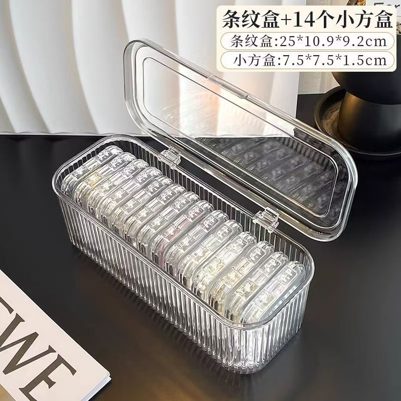 Anti-oxidation Jewelry Box Portable Transparent Acrylic Bracelet Chain Jewelry Play Beaded Crystal Bracelet Storage Box