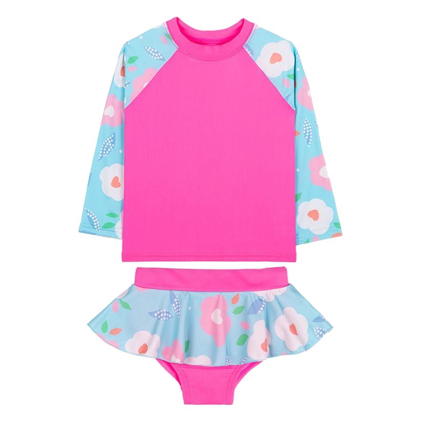 Children's Swimwear Girl's Split Princess Dress Style Cute Korean Style Swimwear INS Baby Girl Student Hot Spring Swimming