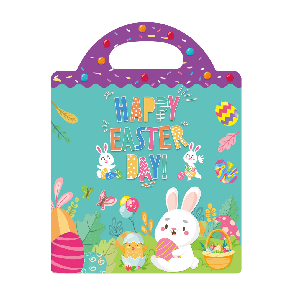 Picture of Cross-border DIY fun children's scene sticker book early education concentration training can be moved repeatedly paste quiet book