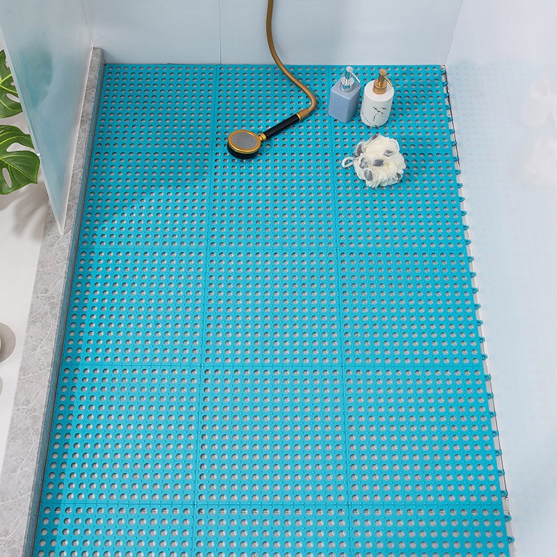Picture of Bathroom Non-slip Floor Mat Bathroom Shower Room Foot Mat Hotel Toilet Hollow Splicing Mat Swimming Pool Drainage Mat
