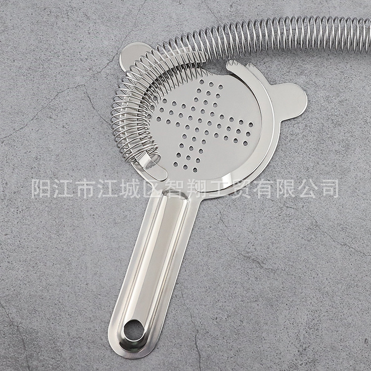 Picture of Wholesale Stainless Steel Ice Strainer Bar Strainer Cocktail Tool Cocktail Ice Separator Ice Filter