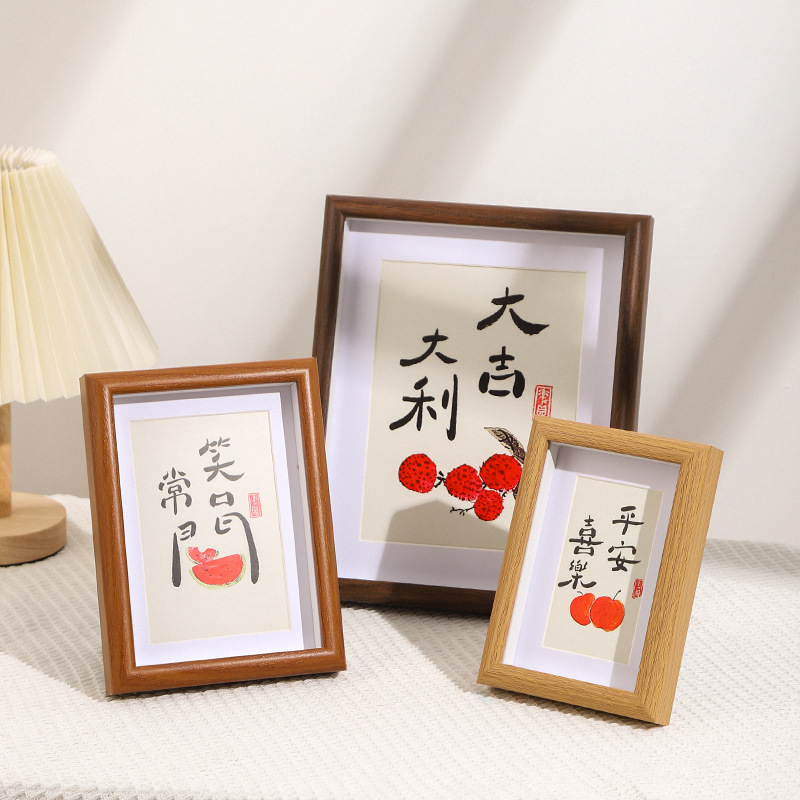 Picture of Hollow Photo Frame Stereo Photo Frame Table 5678inch Photo Frame A4 Wall Hanging Calligraphy Word Frame Dried Flower Photo Frame