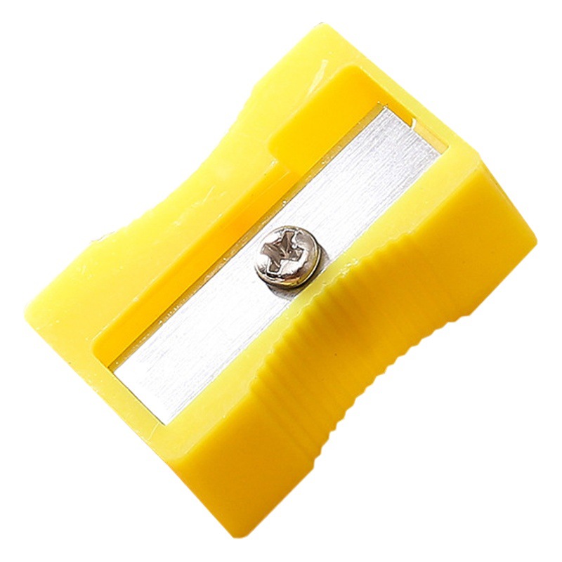 Pencil sharpener single hole small pencil sharpener plastic printable logo color optional color pencil sharpener pencil sharpener
