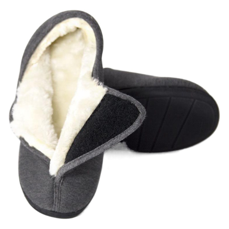 Spot cross-border e-commerce Amazon autumn and winter foot swelling wide foot fat men and women adjustable foot deformation cotton slippers