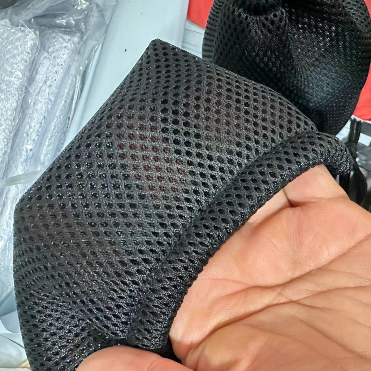 Picture of Manufacturers in stock mesh drawstring bag various sizes mesh bag anti-collision packaging bag storage bag