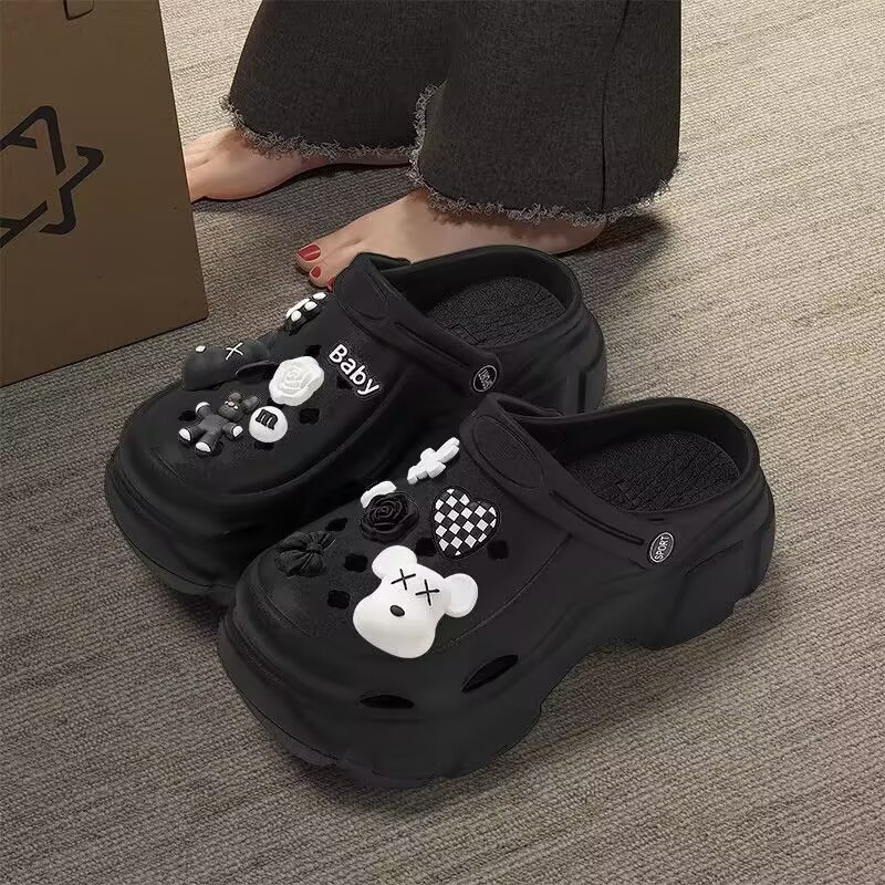 Picture of Baotou EVA hole shoes in 2025 new fashion and versatility student comfortable and casual two-wear non-slip slippers for women's summer