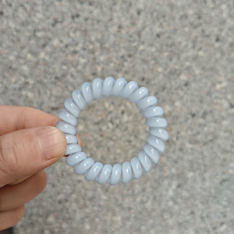 Picture of Candy Color Bold Bracelet Telephone Line Hair Ring Extra Large Rubber Band South Korea Headwear Hair Accessories Headband Spring Ring