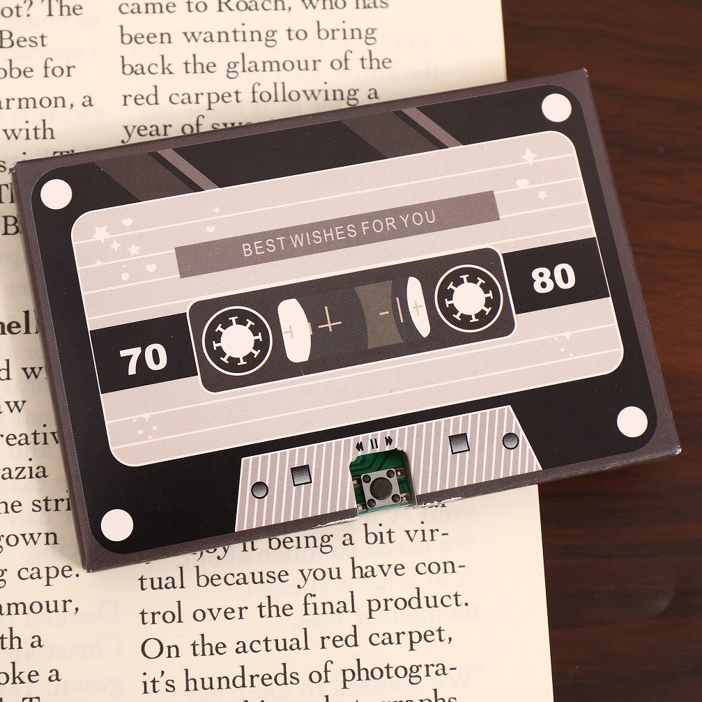 Picture of Tanabata Valentine's Day Gift Audio Tape Voice Card Birthday Gift Message Small Card Confession Artifact