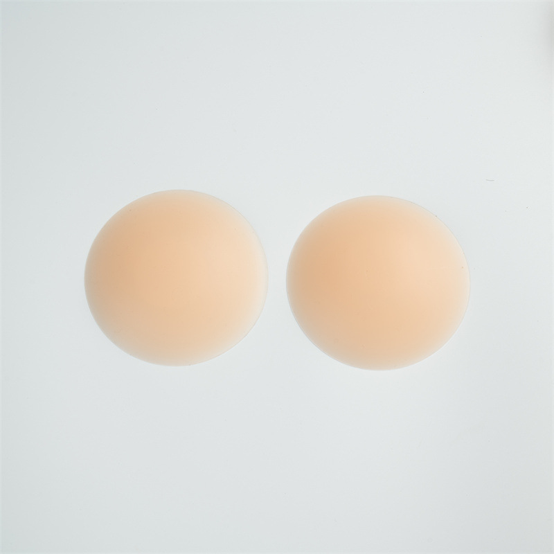 Picture of Traceless skin color ultra-thin nipple stickers silicone solid anti-bump chest stickers dress anti-light areola stickers wholesale