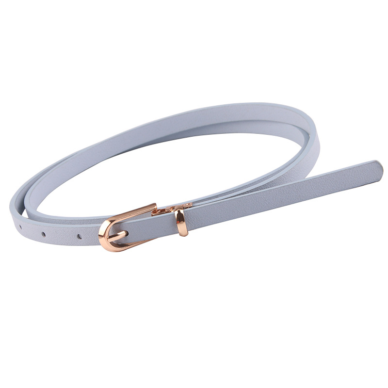 Picture of New Multicolor Decorative dress with Sweater Thin Belt Women's All-match Pin Buckle PU Small Belt Korean Style Trouser Belt