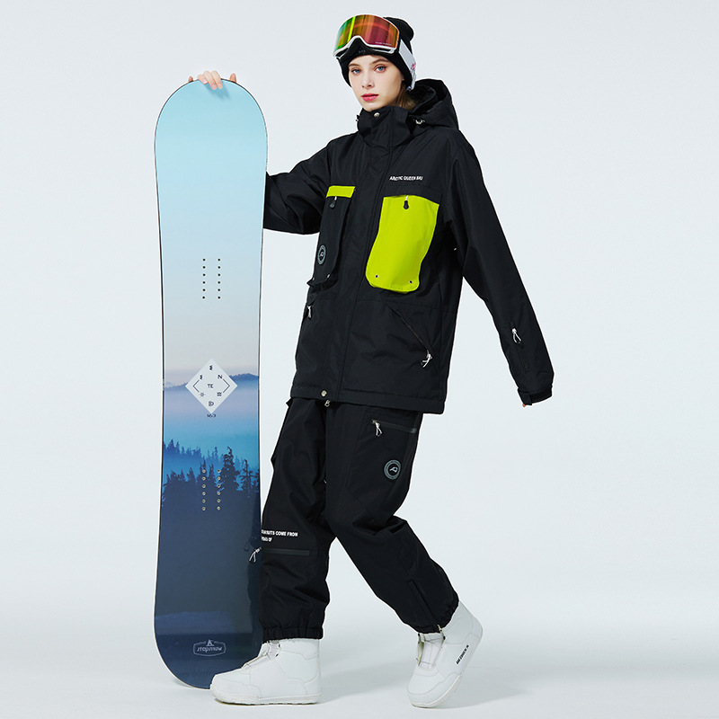 Women's Ski Suit Men's Winter Outdoor Windproof Warm Thickened Snowboard Double Ski Suit New Arrival
