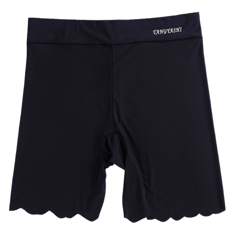 High Waist Belly Tinker Women's Base Underwear Seamless Ice Silk Breathable Anti-running Safety Pants Women's Underwear One-piece Large Size
