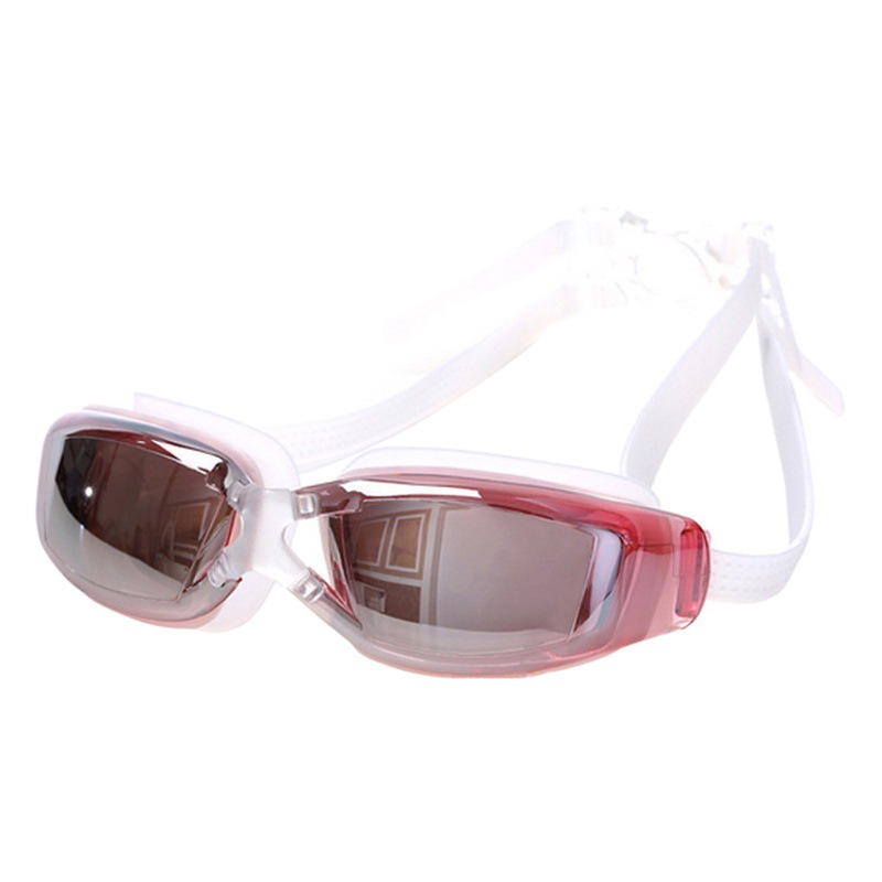 Picture of Genuine Flying Goggles Men's and Women's Large Frame Electroplated Myopia Swimming Glasses Flat Light Swimming Glasses Waterproof Anti-fog HD