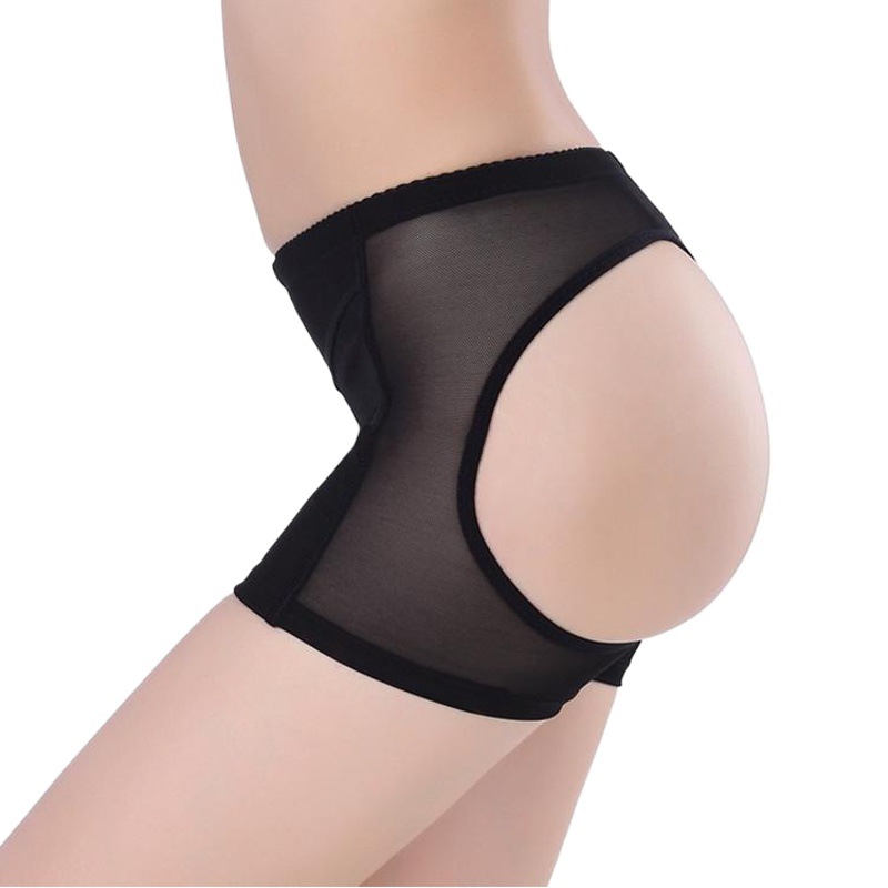 Cross-Border Mesh Sexy Tight-Fitting Body-Shaping Pants Exposed Butt-Lifting Pants Leaking Pp Body-Shaping Intimates 3687 Slim Waist Shaping