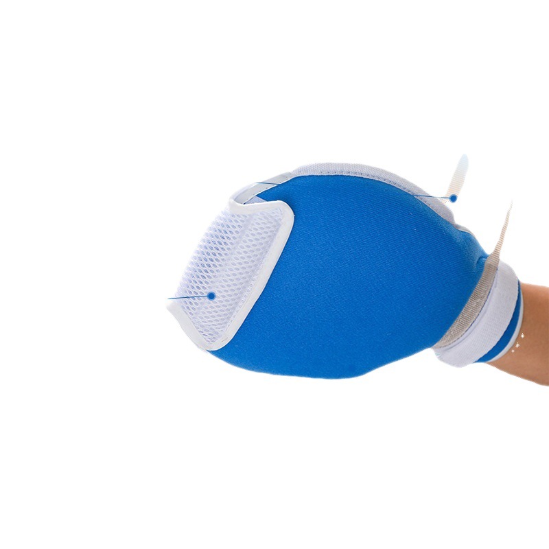 Picture of Hand Restraint Gloves for the Elderly Bedridden Fixed Patient Self-Injury Board with Rope Wrist Care Rehabilitation Care