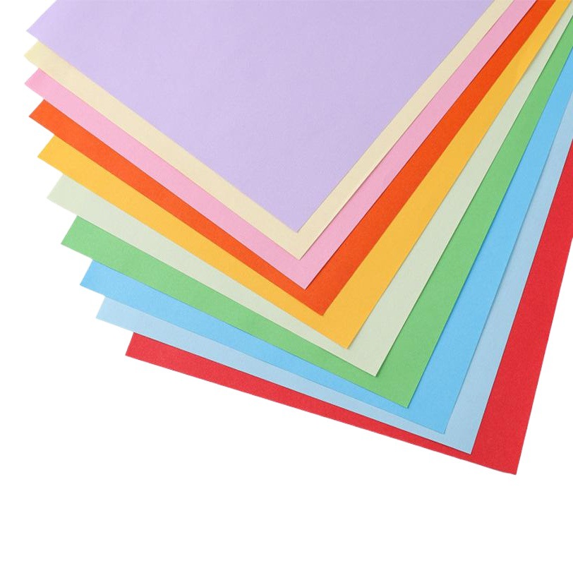In stock wholesale a4 copy paper color a4 printing paper color a4 paper 70g 10 color handmade color paper origami