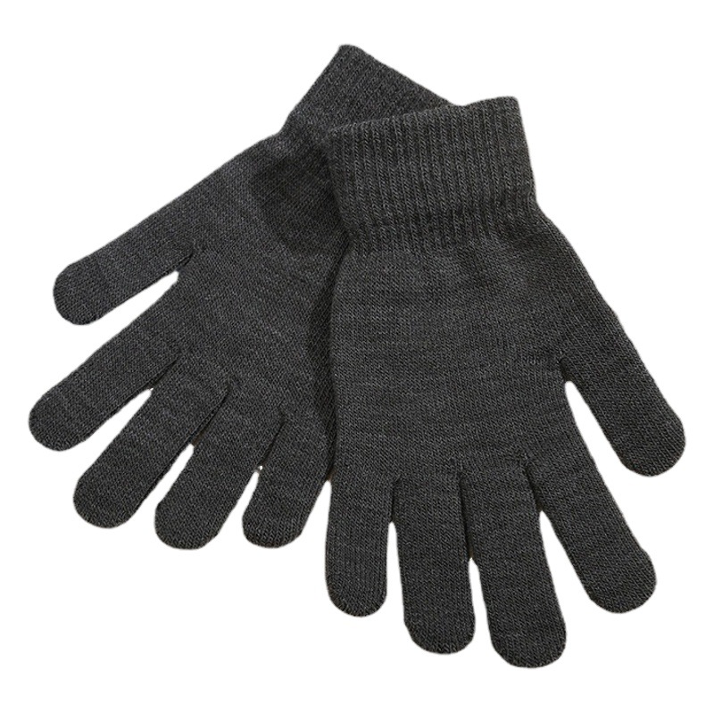 Autumn Solid Color Stretch Warm Gloves Women's Coldproof and Windproof Knitted Gloves Outdoor Cycling Antifreeze Finger Gloves