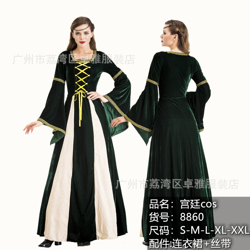 Picture of Halloween New Court costume European retro court costume queen Princess Queen party performance evening dress