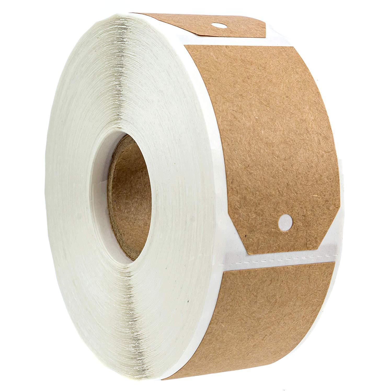 Wholesale Natural Brown Kraft Sticker Gift Tag Classified Kitchen Stationery Label 3X5Cm 300Pcs