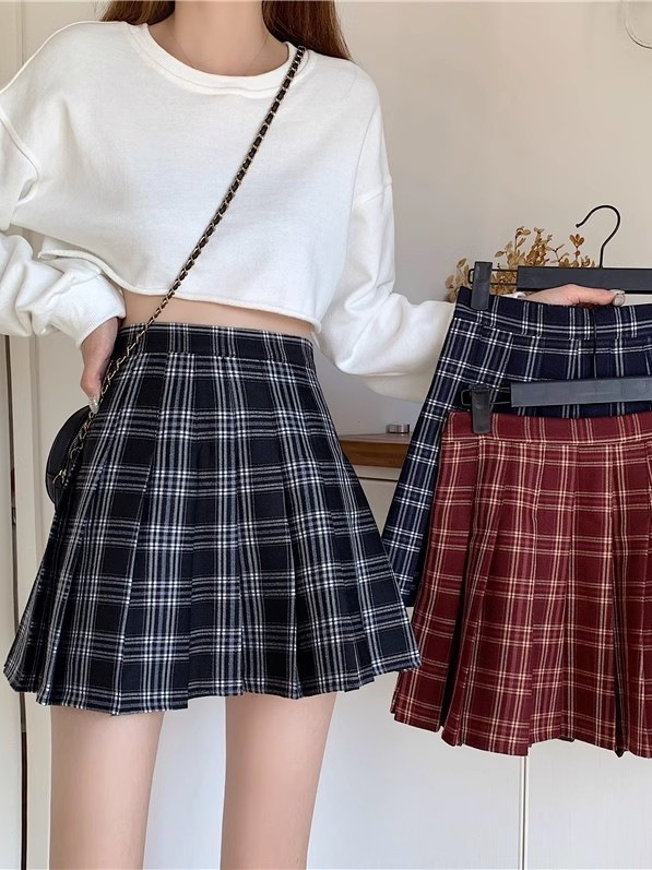 College Style Pleated Skirt Jk Uniform Plaid Skirt Girl Bestie Outfit Skirt Female Spring and Summer Export Manufacturer Dropshipping