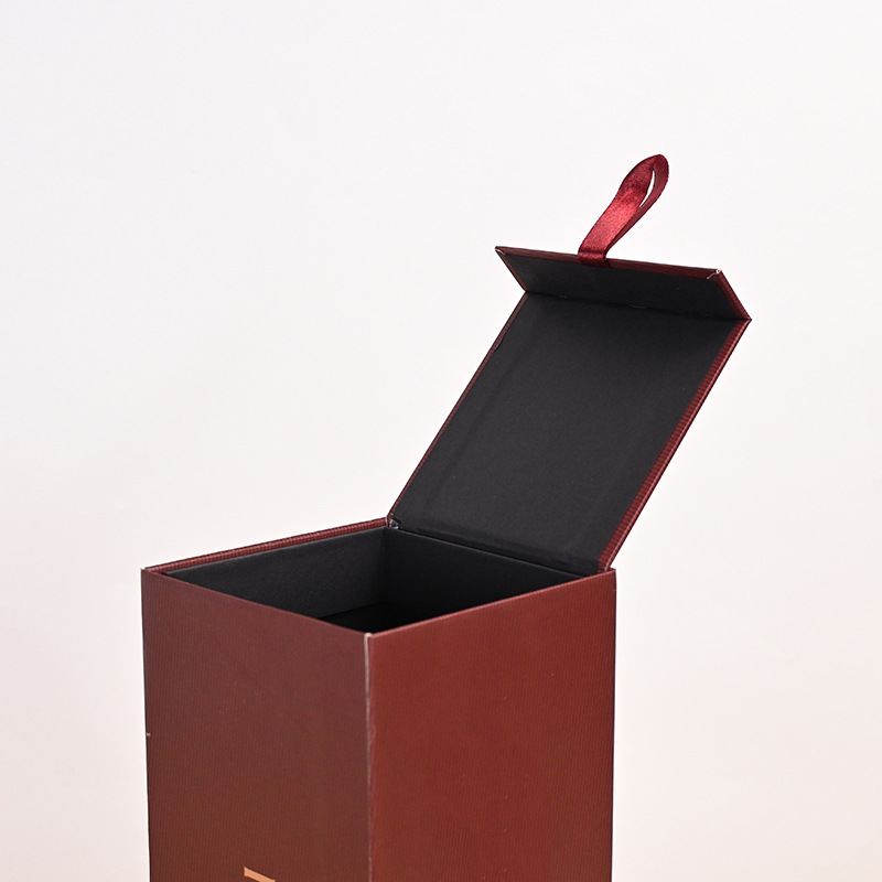 Picture of Red Wine Gift Box Customized Heaven and Earth Cover Wine Packaging Box Customized Single Wine Empty Box Color Box Custom Wine Box