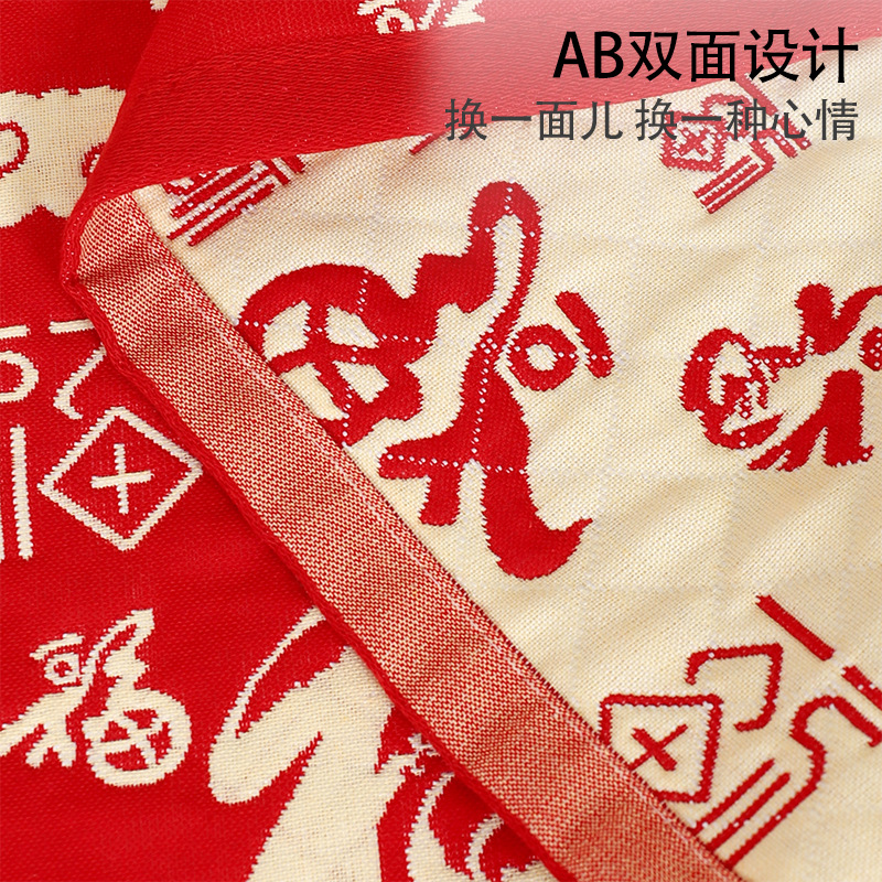 Picture of Cotton Gauze Wedding Pillow Towel New Pillow Headband Pair Adult Household Soft Sweat Absorbing Breathable Wholesale Cover Towel