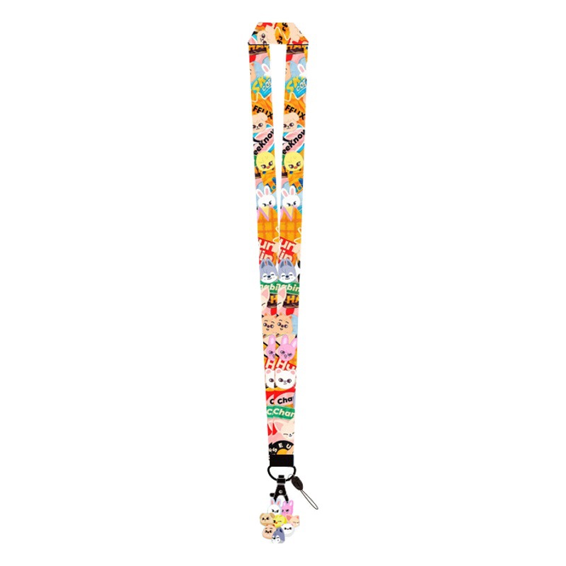 Amazon Supply cartoon mobile phone lanyard long neck rope work permit campus delivery card rope wandering children