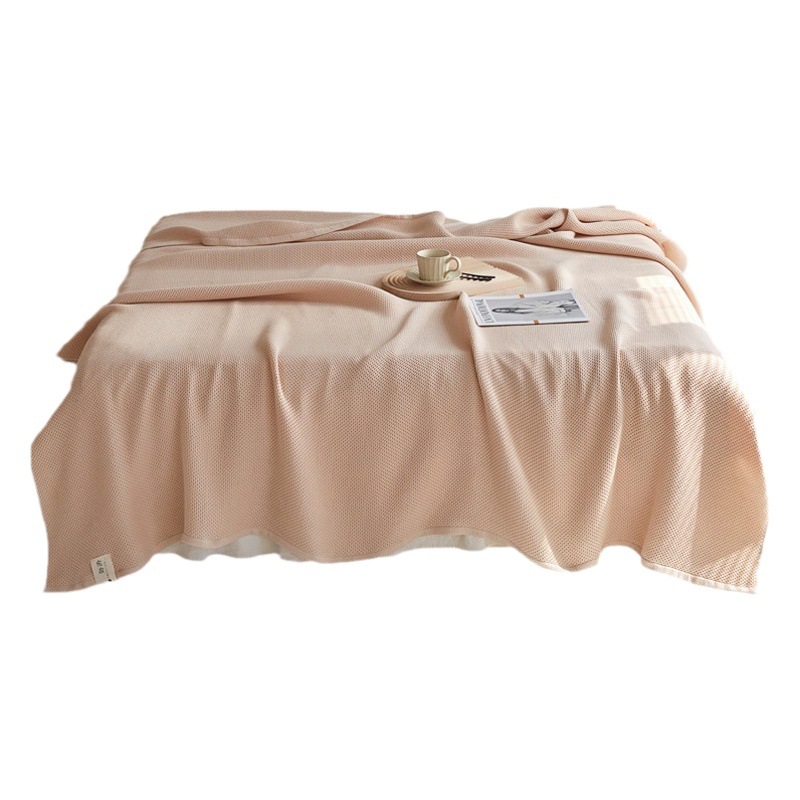 Cotton gauze honeycomb towel quilt cotton summer cool quilt single double lunch break sofa blanket thin quilt air conditioning quilt