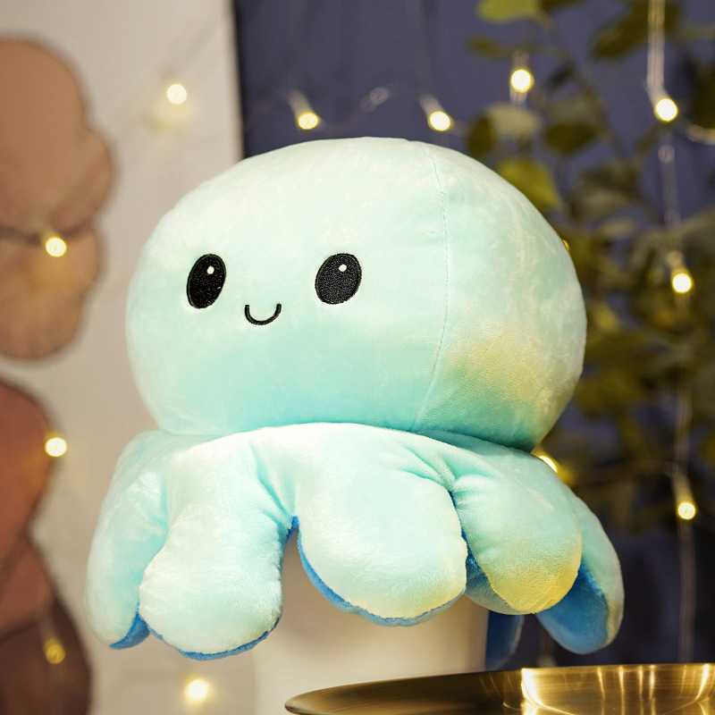 Picture of Double-sided flip Octopus Creative doll flip octopus cute expression cross-border plush toys wholesale manufacturers