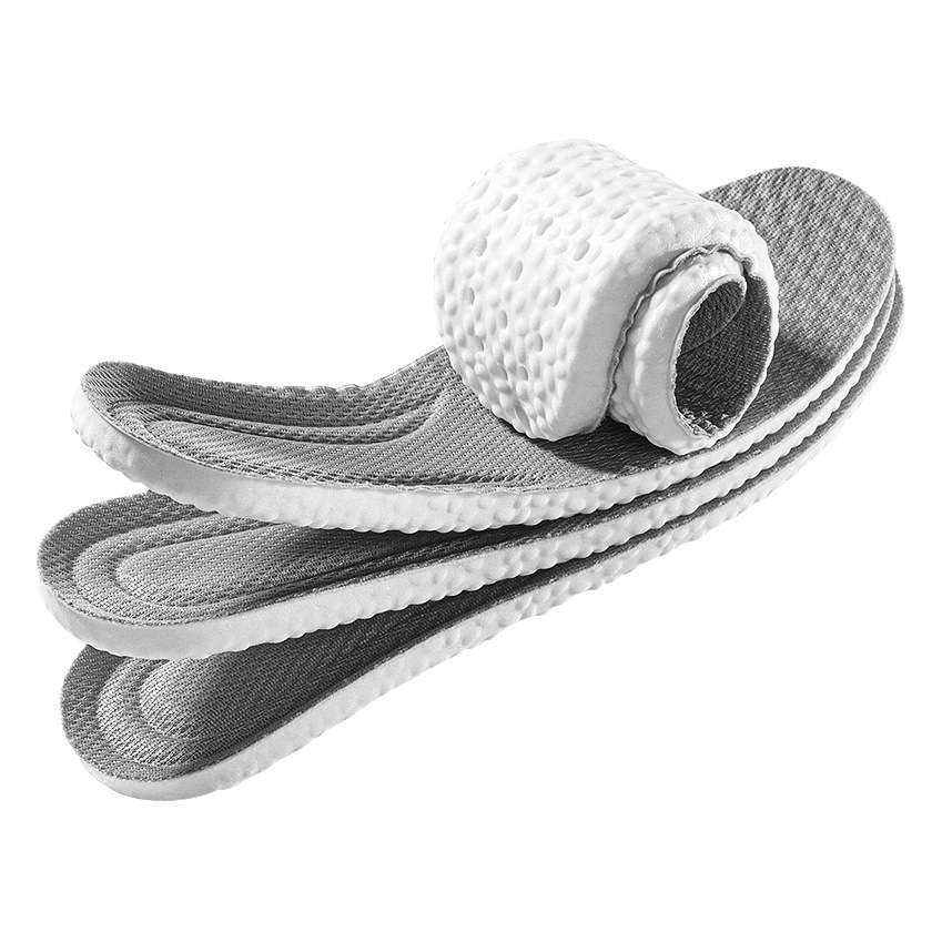 Feeling of stepping on excrement sports insole with high elasticity, shock absorption, sweat absorption, deodorant, breathable and comfortable soft bottom for a long time, not tired, super soft spring and summer