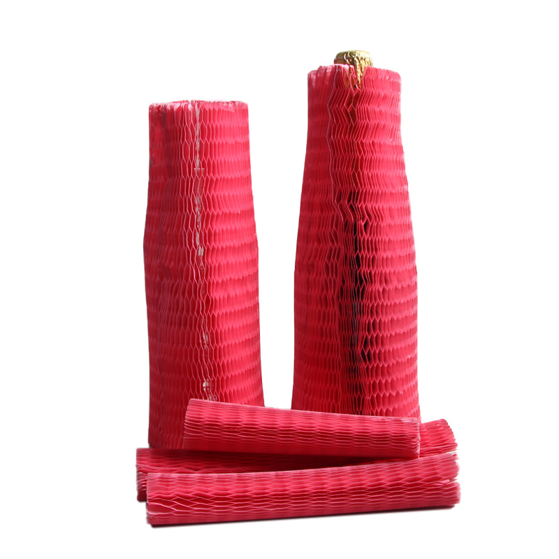 Picture of Source Factory Eco-Friendly Biodegradable Honeycomb Paper Sleeves for Glass Transportation and Express Delivery Cushioning Packaging, Multi-Color Kraft Paper Sleeves