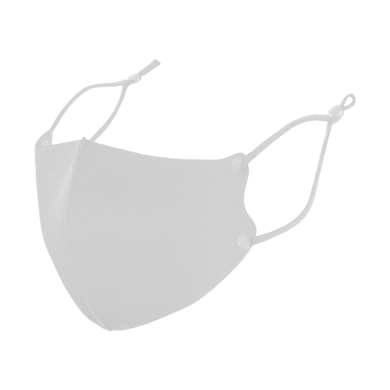 Picture of Dust-Proof Ice Silk Cotton Knitted Mask Wholesale Women's Summer Warm Anti-Smog Breathable Washable Adjustable 3D Black Mask