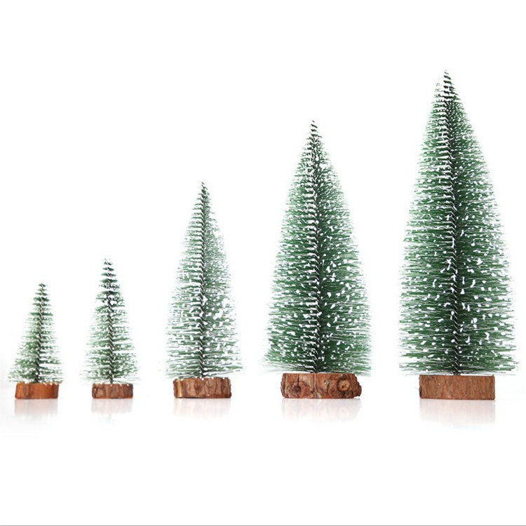 Picture of Mini Christmas tree Christmas Cedar desktop white pine needle tree window decoration Christmas gift Christmas decorations