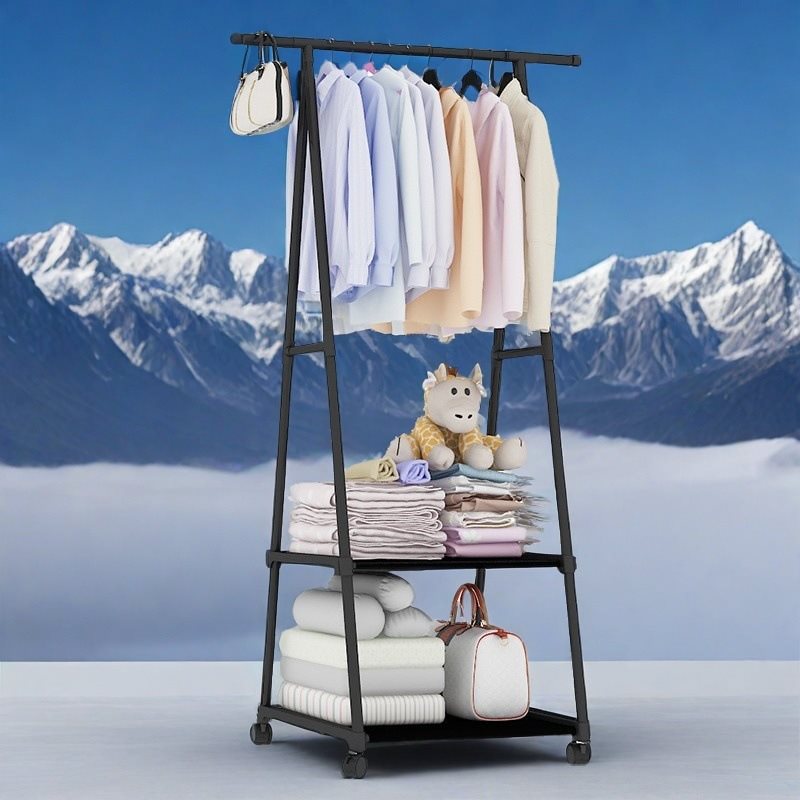 Source New Coat Rack Multi-Functional Clothes Rack Home Bedroom Floor-Standing Clothes Rack Simple Coat Rack Clothes Storage