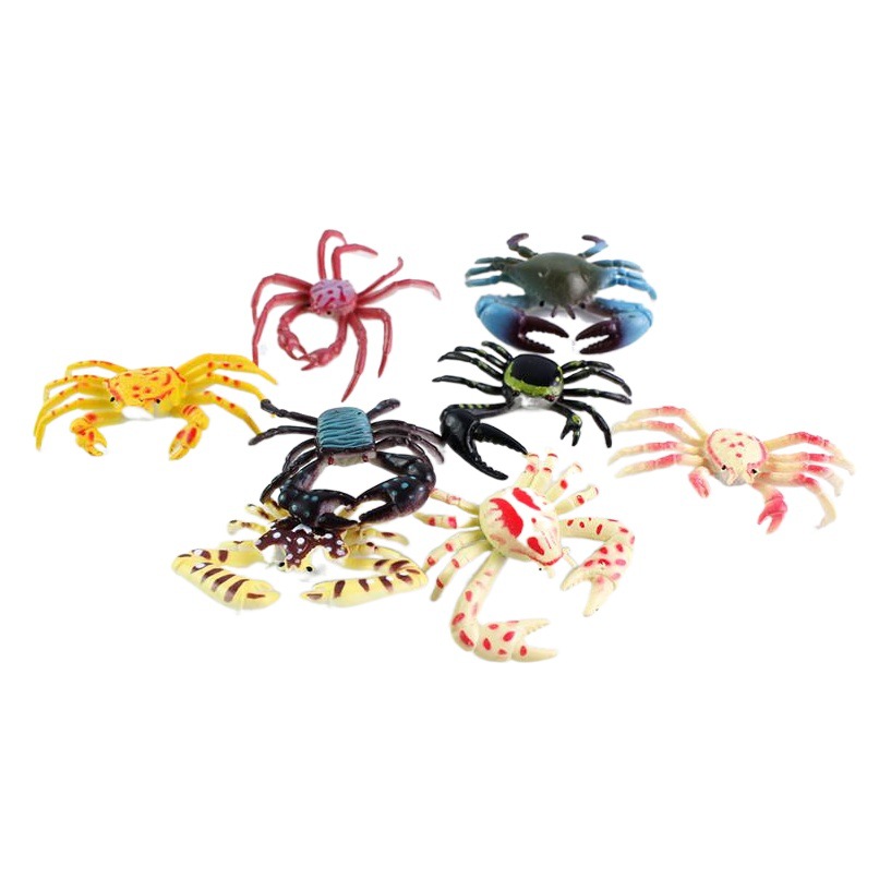 Cross-border simulation ocean model 12 seabed animal ornaments frog goldfish children's stall toys wholesale