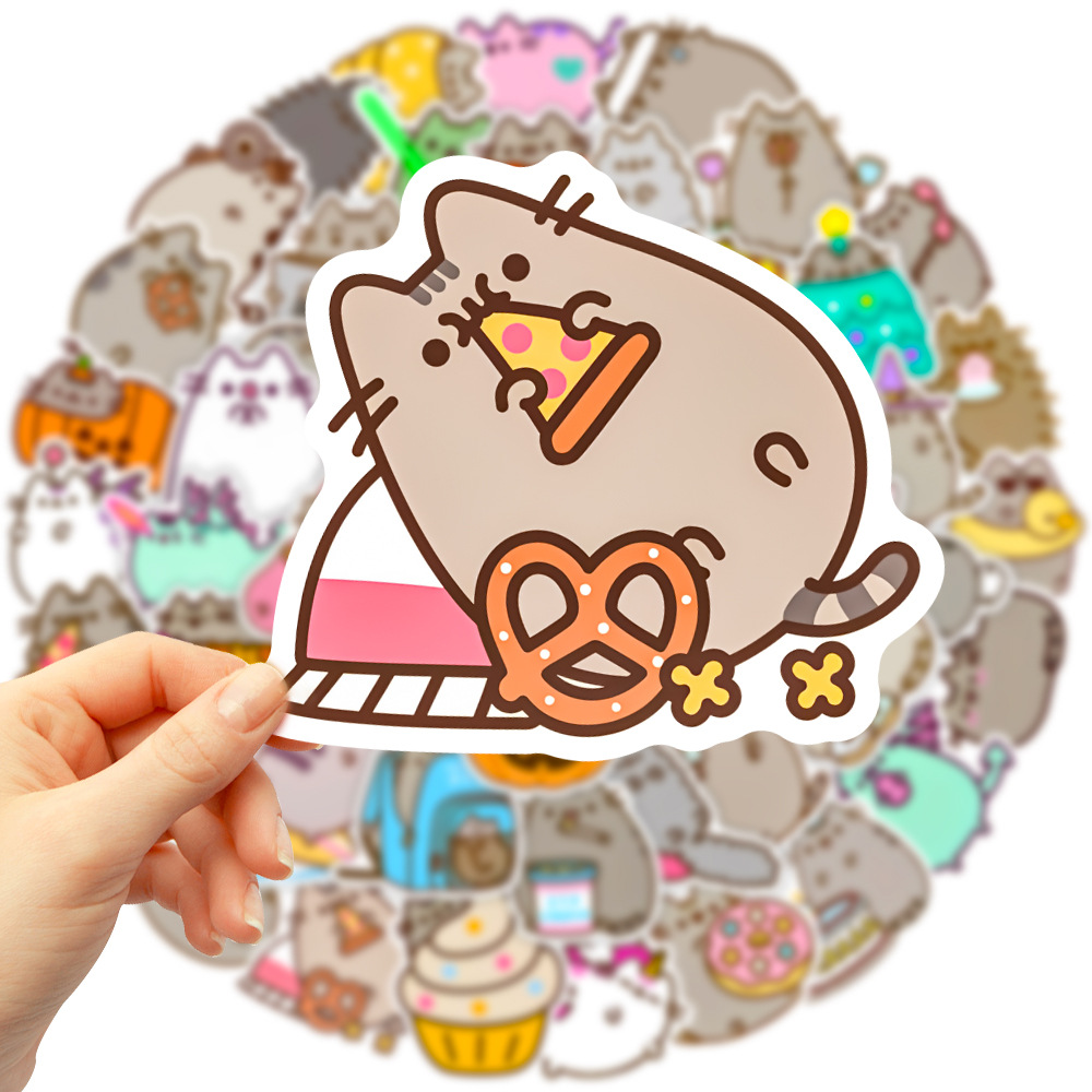 Picture of 50 pieces of fat Chihuahua stickers hand account laptop ipad water cup waterproof decorative graffiti stickers wholesale