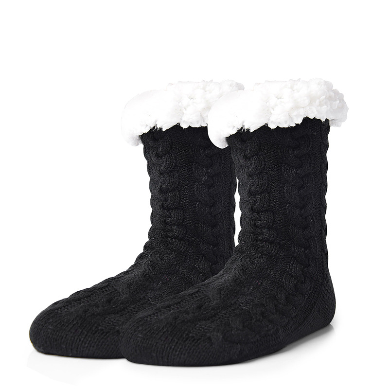 Picture of Floor Socks winter plus velvet padded warm month Slipper Socks slippers adult home Socks