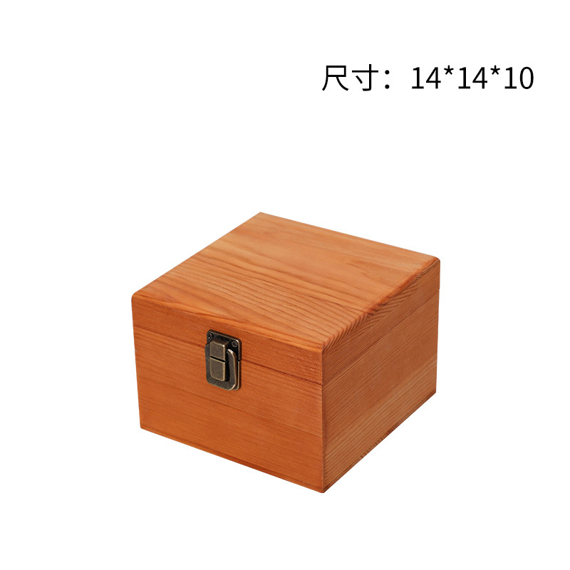 Picture of Accompanying Gift Wooden Box Simple Pine Gift Packaging Box Candy Box Immortal Flower and Wood Box Wooden Jewelry Storage Box